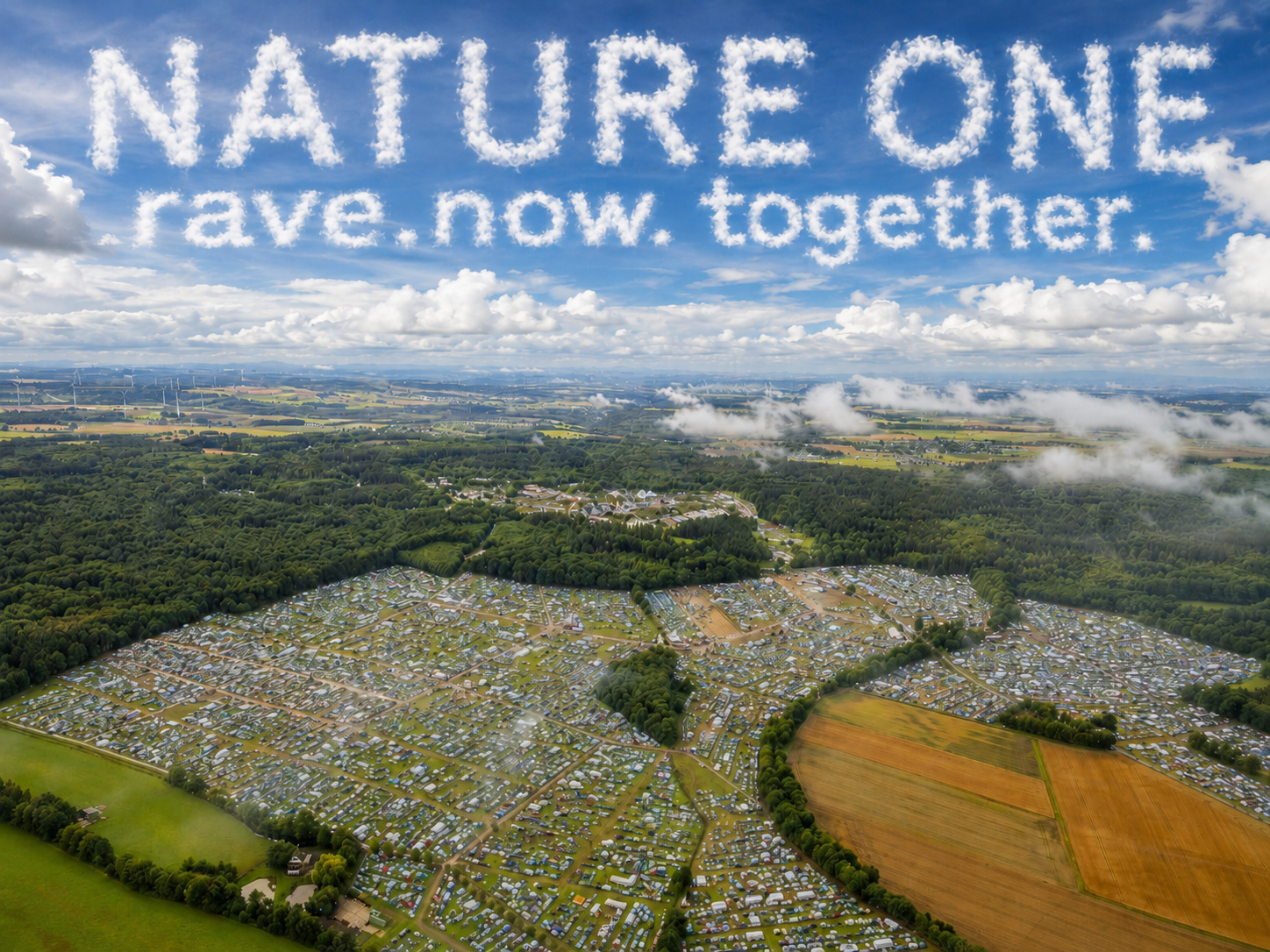 Nature One 2026 Eventhacker Eventbild mit Camping-Luftbild