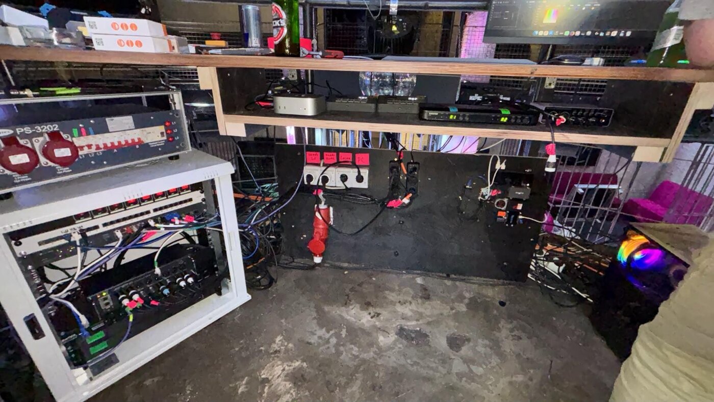 Bollwerk Cologne audio and venue infrastructure with X32 Rack and signal distribution